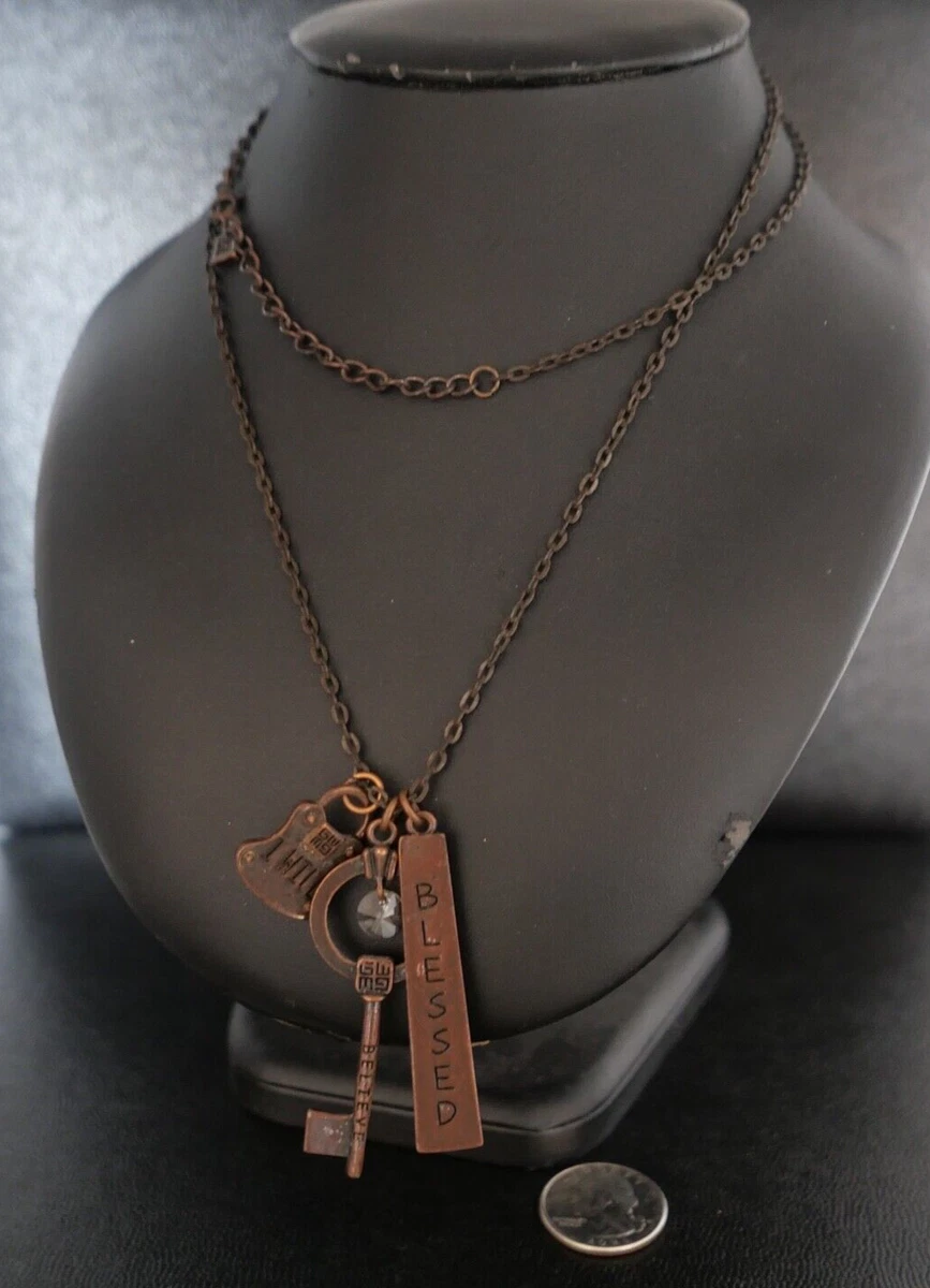 Christian key shop necklace