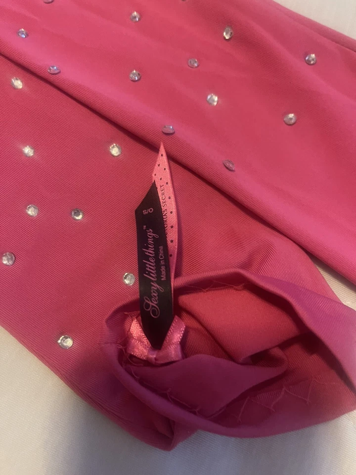 Victoria’s Secret Sexy Little Things Codo ROSA Guantes Y Traje de Papá Noel Foto 2 de 4