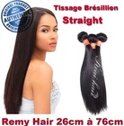Brazilian Weave 100% Natural Straight Straight Virgin Hair Remy 26CM-76CM