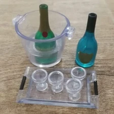 Epoch Miniature Dollhouse TINY Mini Champagne and bottles