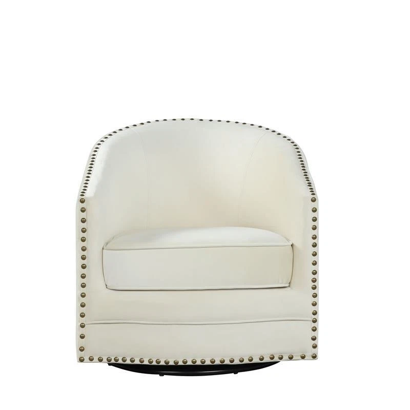 Cream fabric tub chair sale