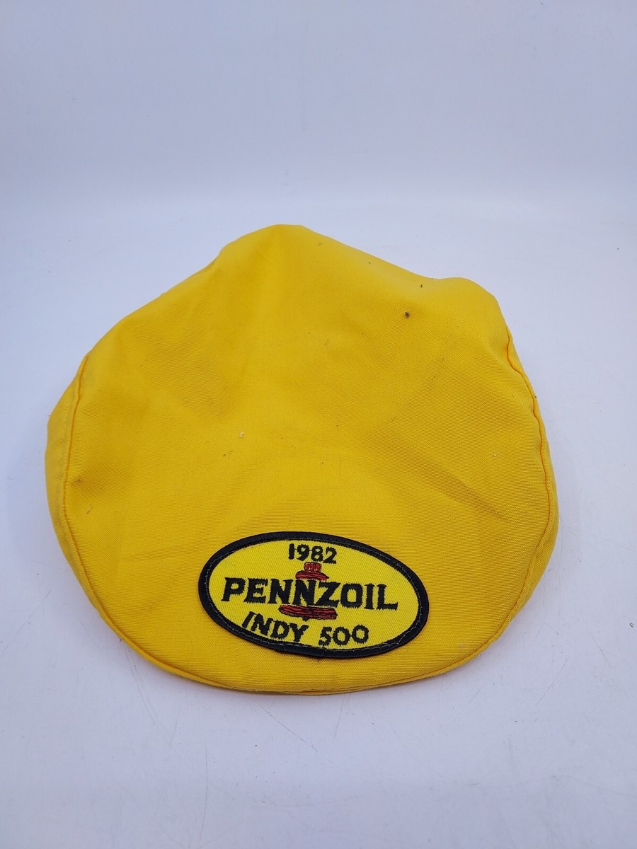 Vintage 1982 Indy 500 Hat, Pennzoil, Yellow, Snapback