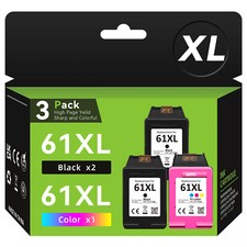  61XL Ink Cartridges Replacement for HP 61 Deskjet 3054 3510 3512 3516 2050 2510