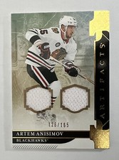 2020-21 Upper Deck Artifacts Teuvo Teravainen Treasured Swatches #87 126/165