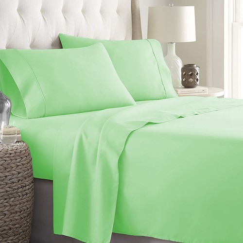 Ultimate Egyptian Cotton 1000TC 4 PCs Sheet Set Select AU Size Multi Colors - Foto 67 di 315