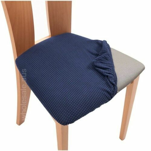 Seat Cover 2-8 PACK Dining Chair Spandex Jacquard Stretch Wedding Banquet Party - Bild 14 von 32