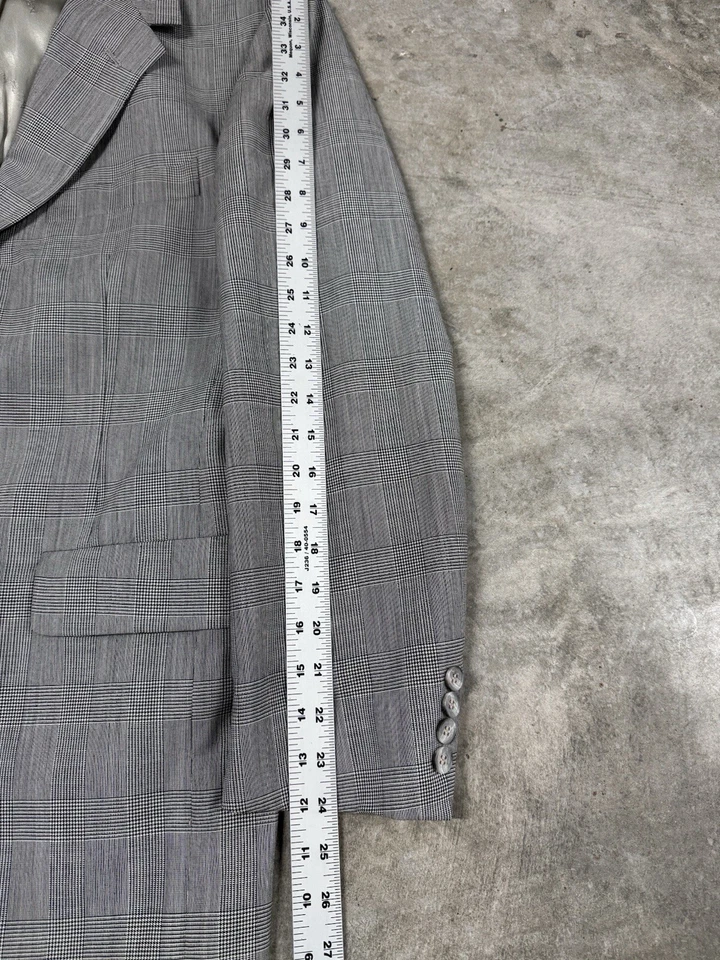 Chaqueta Blazer Vintage Aquascutum Talla 44 (leer) Pata de gallo a cuadros Saks quinta lana Foto 3 de 4