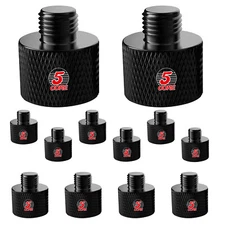 5 Core Mic Stand Adapter 12Pcs 5/8 Female to 3/8 Male Screw Thread Connector