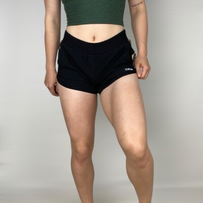 PE NATION In Goal Short Gold Pocket Athletic Workout Running