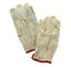 thumbnail 2  - Lot of 12 Pair Safety Gloves Goatskin Leather Durable Work Driver 48583 Grey Red
