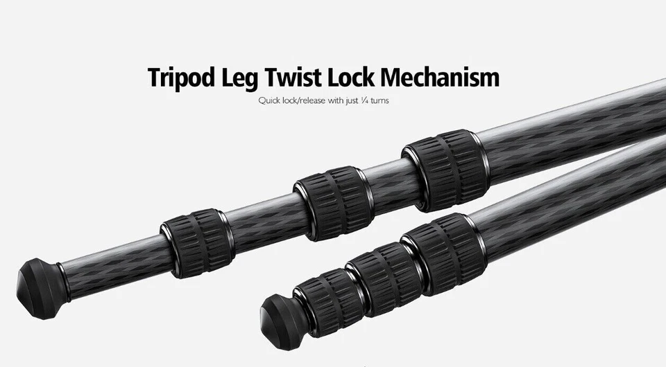 Leofoto SA-324CLX+MH-40X Arca & Picatinny Clamp Tripod with Dynamic Ball Head - Image 4 of 4