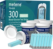 TD-4116 Blood Glucose Test Strips, 300 Count Test Strips for Diabetes, Use wi...