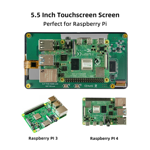 5.5 Inch FHD Touch Portable Monitor for PC Laptop Raspberry Pi 3 4 5 PS4 Gaming - Picture 5 of 7