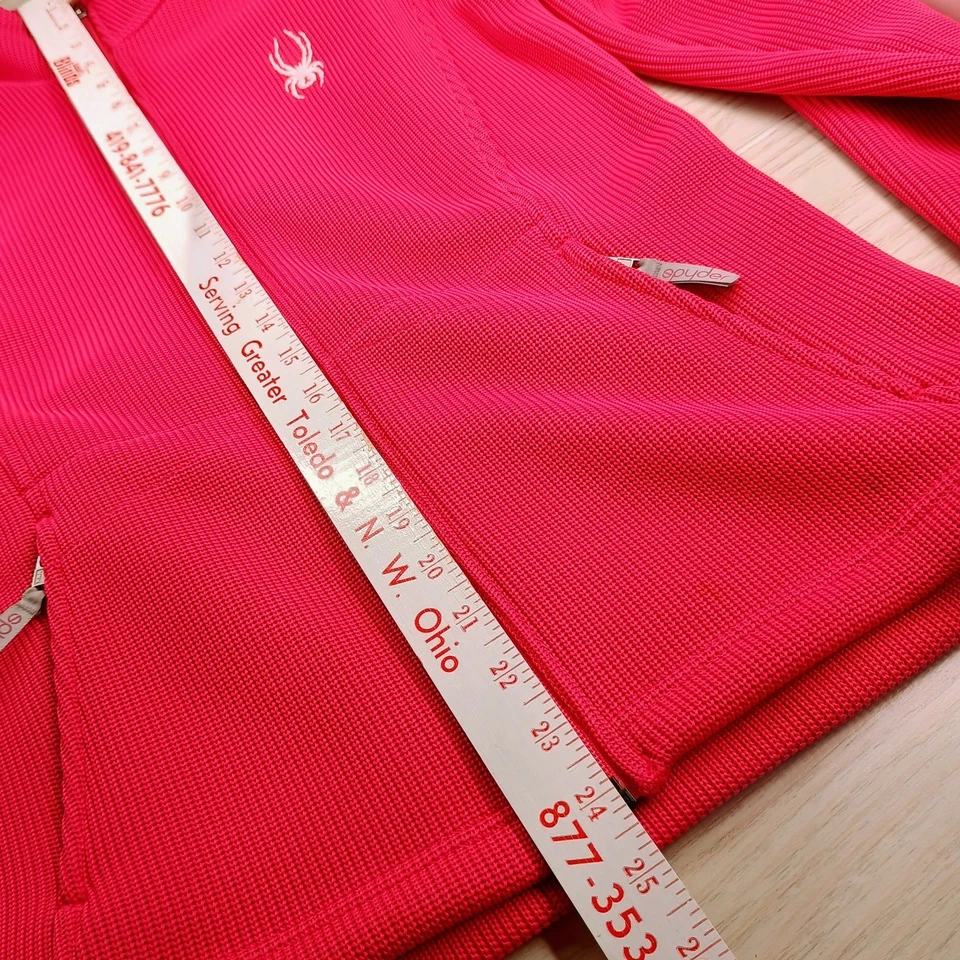 Chaqueta Spyder Core Tejida Cremallera Completa Hit Rosa Forrada de Vellón Para Mujer’s GRANDES Bolsillos Foto 4 de 4