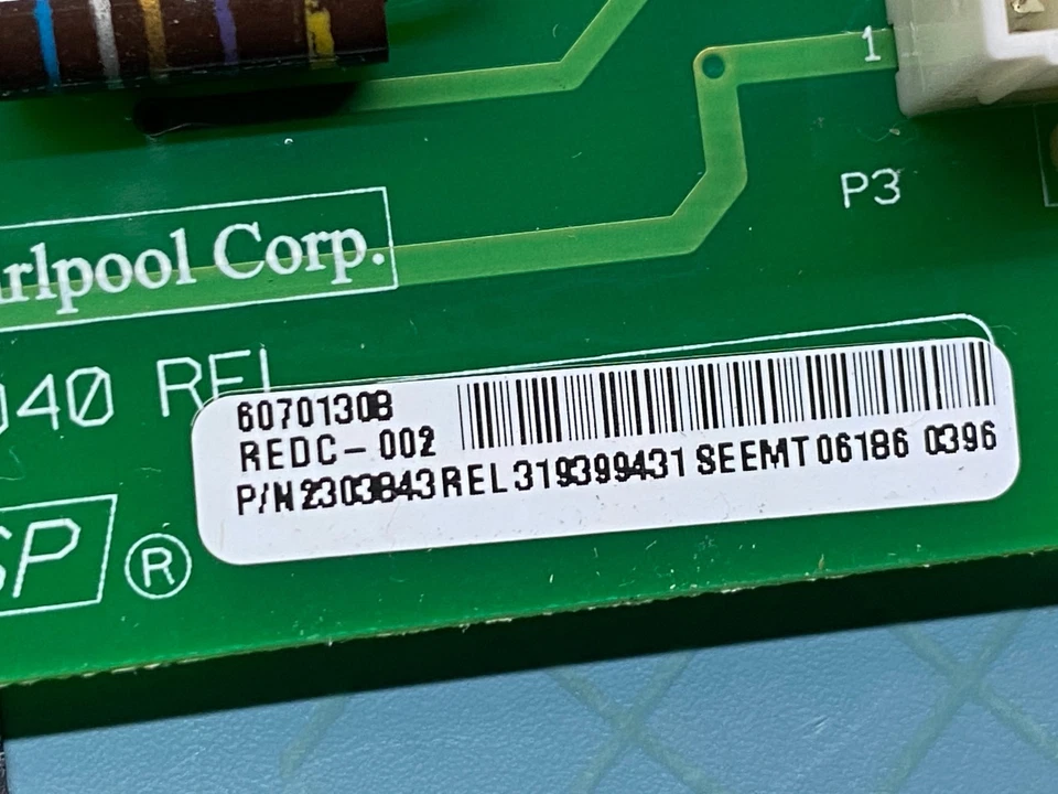 Tablero de control dispensador de refrigerador Whirlpool KitchenAid P# 2303843 WP2303843 Foto 4 de 4