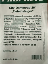 26 Zoll City Damen City Mädchen Fahrrad Mädchenfahrrad Bike Rad 3 GANG Nexus