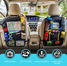 2PCS Car Seat Back Organiser Multi Pocket Storage Bag Pouch Holder Interior Tidy