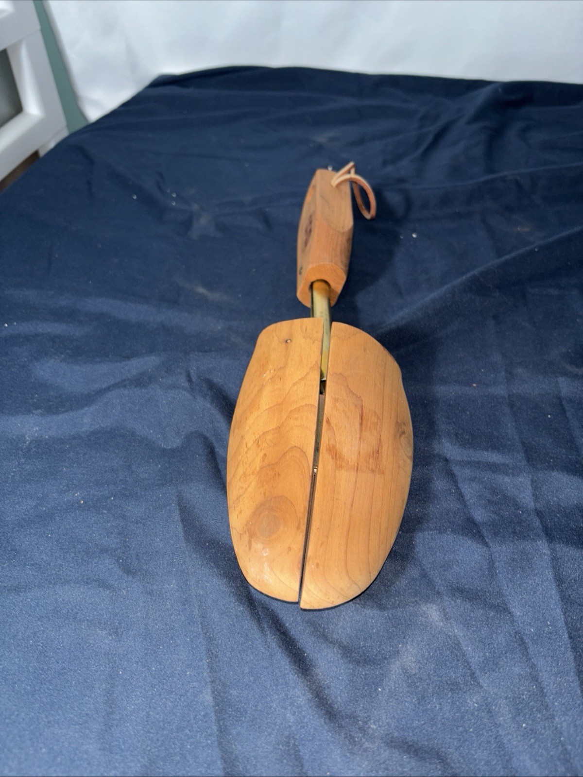 Vintage D. MACKAY Wooden Adjustable Wood Shoe Trees Size 8C Great For Shoeshine