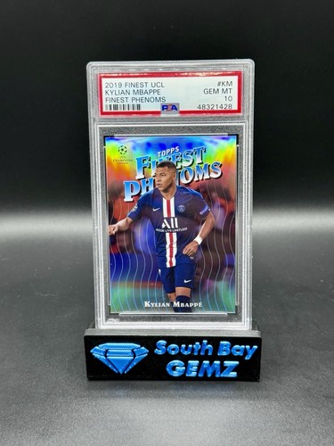 2019 Topps Finest UCL Finest Phenoms KYLIAN MBAPPE #FP-KM GEM MT PSA 10
