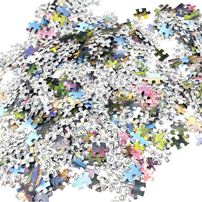 Jigsaw Puzzle Toy 1000 piece For Adults Fun Games England Cottage DIY Puzzles - Image 2 of 4