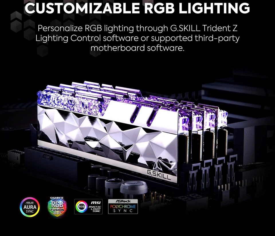 🔥 Rare G.Skill Trident Z Royal Elite 64GB (4x16GB) DDR4 4266MHz CL19 - RGB 🔥 - Image 3 of 4