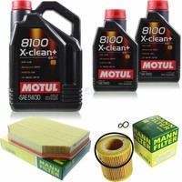 Inspektionspaket 7L Motul 8100 X-Clean+ 5W-30 FüR BMW F10 F18 523I 528I 530I F11