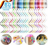 Dooozy 48 Rollen Ringelband Geschenkband Set, 5MM 10M GeschenkbäNder FüR Geburts