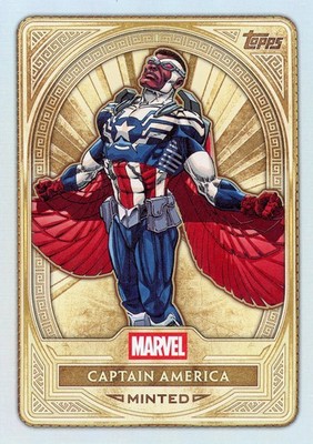 2025 Topps Marvel Mint GOLD Minted Base #89 Falcon /Captain
