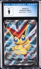 2021 POKEMON BATTLE STYLES #144/163 VICTINI V CGC 9 on eBay