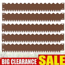 Corten Steel Lawn Edging Set 5m x 15cm Flexible Garden Grass Path Edge Border