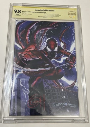 Amazing Spider-Man # 1 - CBCS 9.8 -  Sign- Greg Horn Ultimate Edition - 35/200