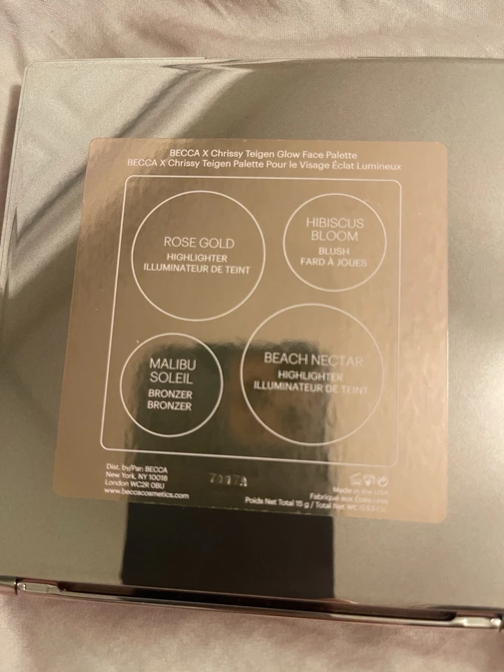 Becca Christy Teigen GLOW Face Palette Collab BNIB HTF Limited Edition - Image 4 of 4