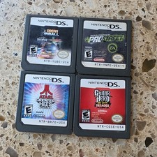 Nintendo DS Game Lot of 4: Dream Pinball, NFS ProStreet, Atari Hits, Guitar Hero