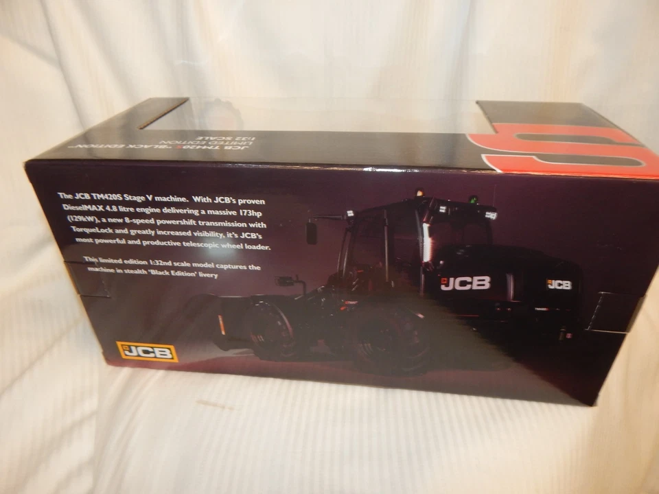 BRITAINS JCB TM420S LOADER BLACK EDITION EDIZIONE LIMITATA 43387 NUOVO CON SCATOLA 1:32 - Immagine 4 di 4
