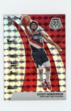 Scoot Henderson 2023-24 Panini Mosaic Elevate Prizm Rookie Card #9. rookie card picture