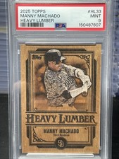 2025 Topps Series 2 - Heavy Lumber Manny Machado #HL-33 PSA 9
