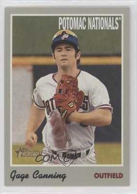 2019 Topps Heritage Minor League Edition Gage Canning #72 1n5
