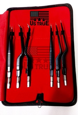 6 pcs Bipolar Forceps Non Stick high quality kit