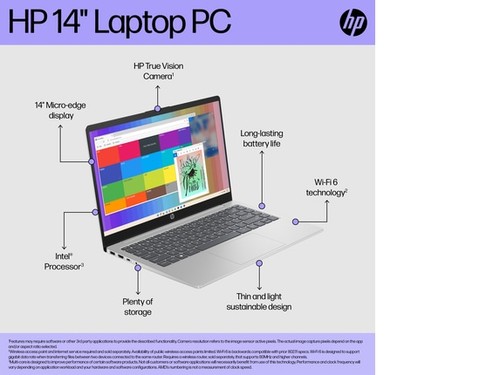 HP Essential Laptop Computer 14" FHD Intel Core i7 8GB Speicher; 256GB SSD - Bild 8 von 10