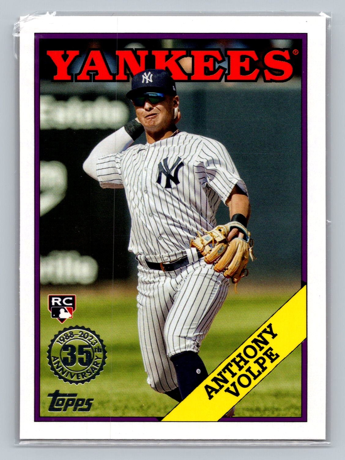 2023 Topps Update Anthony Volpe 1988 Topps 35th Anniversary #88US-50 Rookie