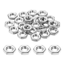 36Pcs M6x0.75 Steel Hex Nuts, 10mm / 0.39" Width, 3.2mm / 0.13" Height