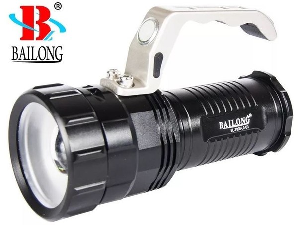 Led Akku Handlampe Taschenlampe Arbeitsleuchte Hand Such Scheinwerfer-image