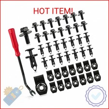 Xislet 45PCS Universal Engine Under Cover Splash Shield Guard Body Bolts