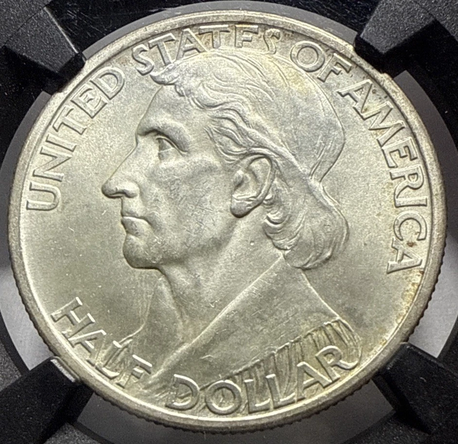 1936-S Daniel Boone Commemorative Silver Half Dollar 50C Coin NGC MS66 VaultBox - Image 3 of 4