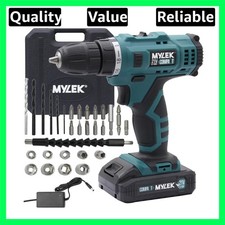 MYBMC092 18V Cordless Drill Electric Driver Set, Lithium Ion Battery, 18 Volt...