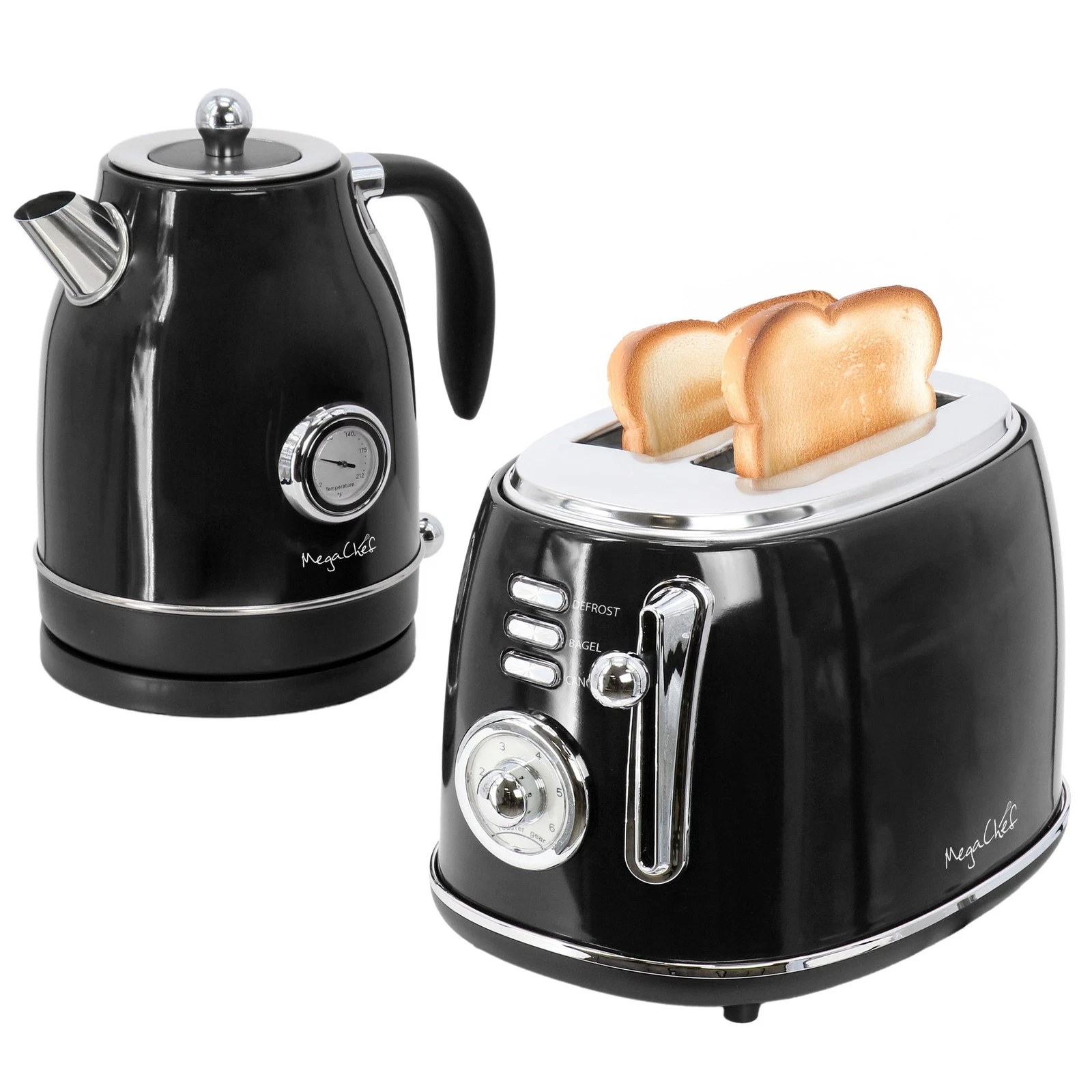 1.7 Quart Electric Tea Kettle & 2 Slice Toaster Combo