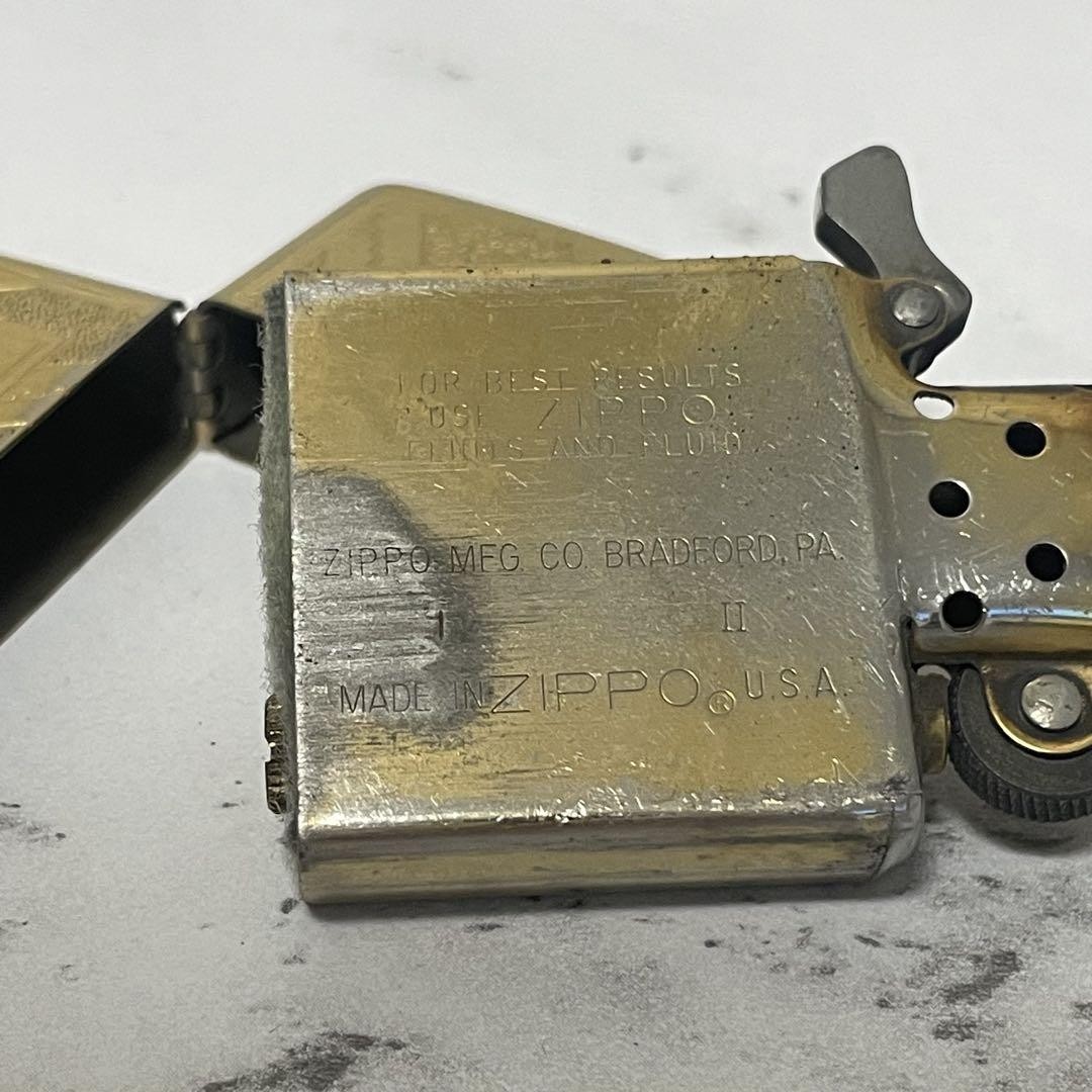 ZIPP Gold Bradford PA Zippo Collectible Used Not Working | eBay