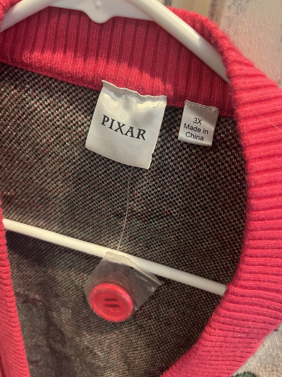 Disney Pixar Toy Story 3 Lotso Bear & Strawberries Cardigan Sweater Size 3XL View 2