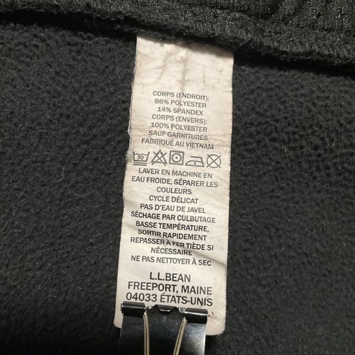LL Bean Pathfinder Soft Shell Jacket XL REG Women's Fleece Line Full Zip Black - Picture 5 of 6