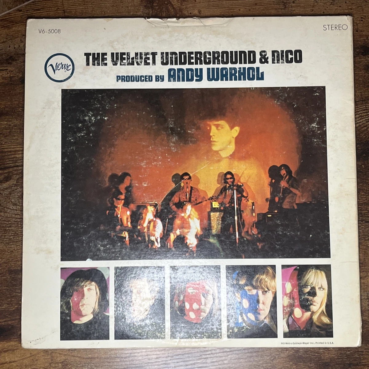 The Velvet Underground & Nico Vinyl Banana Verve V6-5008 Andy Warhol SCRATCHED